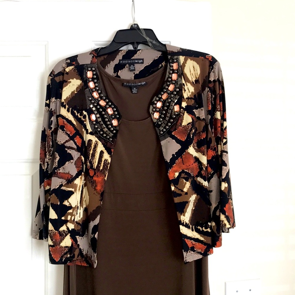 Brown Dress with Jacket